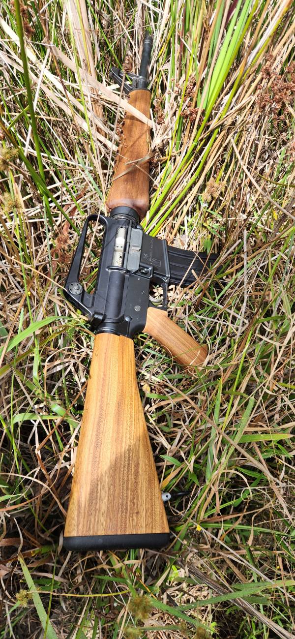 A1 Rifle Mahogany Furniture Set AR-15 Wood