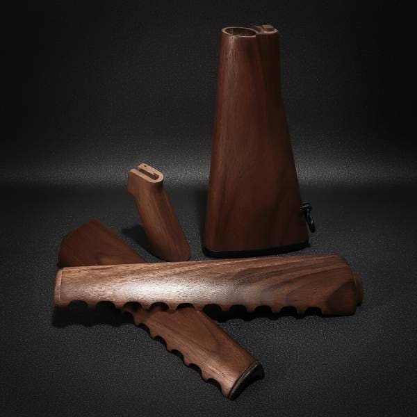 A1 Rifle Black Walnut Furniture Set AR-15 WOOD